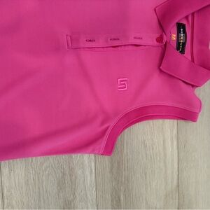 Pink Loudmouth Sleeveless Polo Shirt